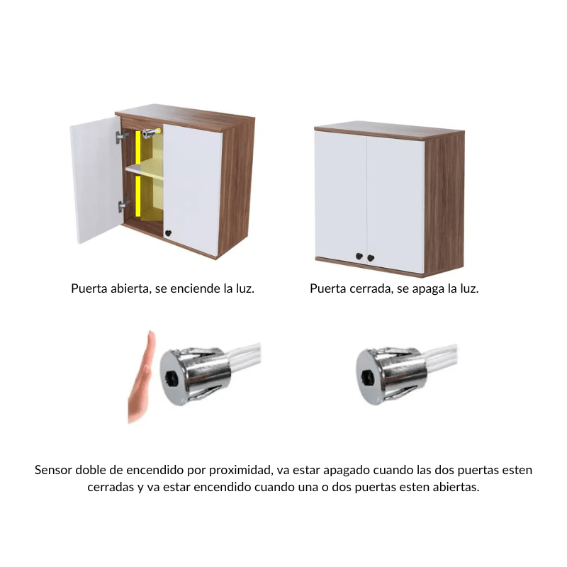 Sensor Doble Para Encendido Y Apagado Por Proximidad - Wattko
