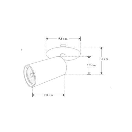 Spot Empotrar Dirigible Para Foco GU10 - Wattko