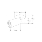 Spot Empotrar Dirigible Para Foco GU10 - Wattko