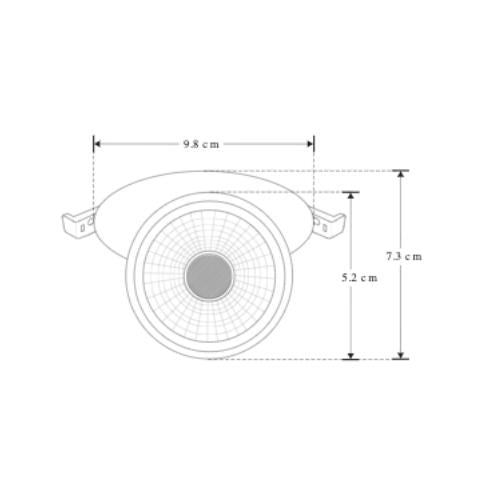 Spot Empotrar Dirigible Para Foco GU10 - Wattko
