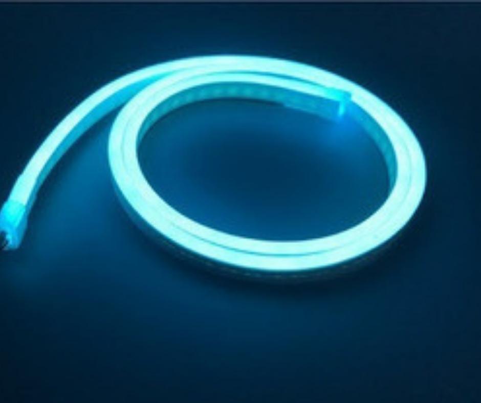 Tira Neon Azul Sky 12V, Rollo 5m, 12W por metro / Para Letreros Luminosos - Wattko
