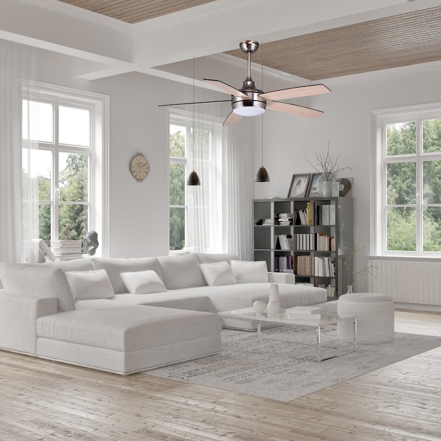 Ventilador Aura Satín 5 Aspas - Wattko