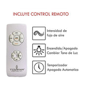 Ventilador Aura Satín 5 Aspas - Wattko